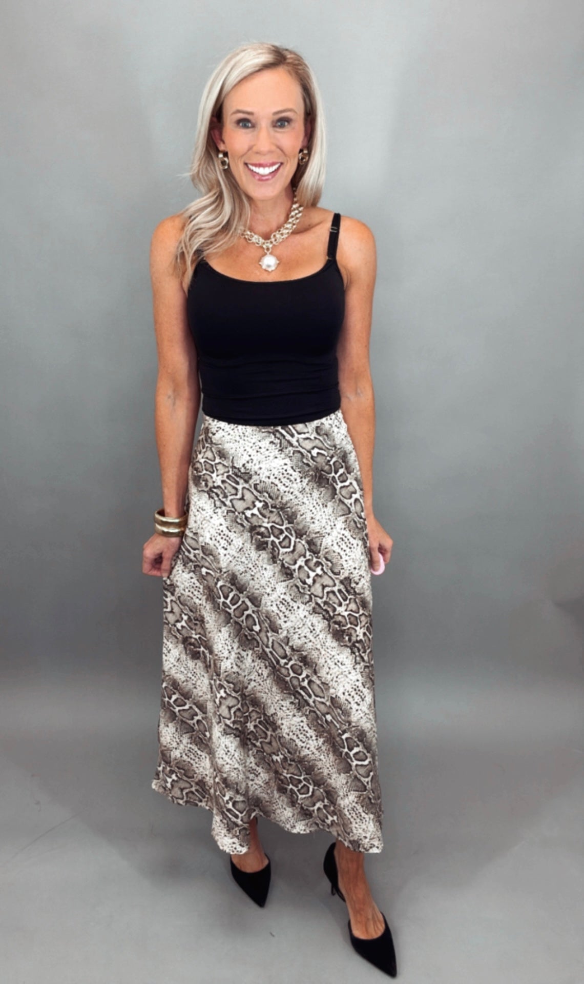 Serpent Silhouette Skirt
