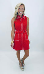 Prep Rally Dress (red)