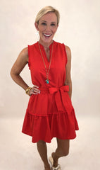 Cleo Dress (red)