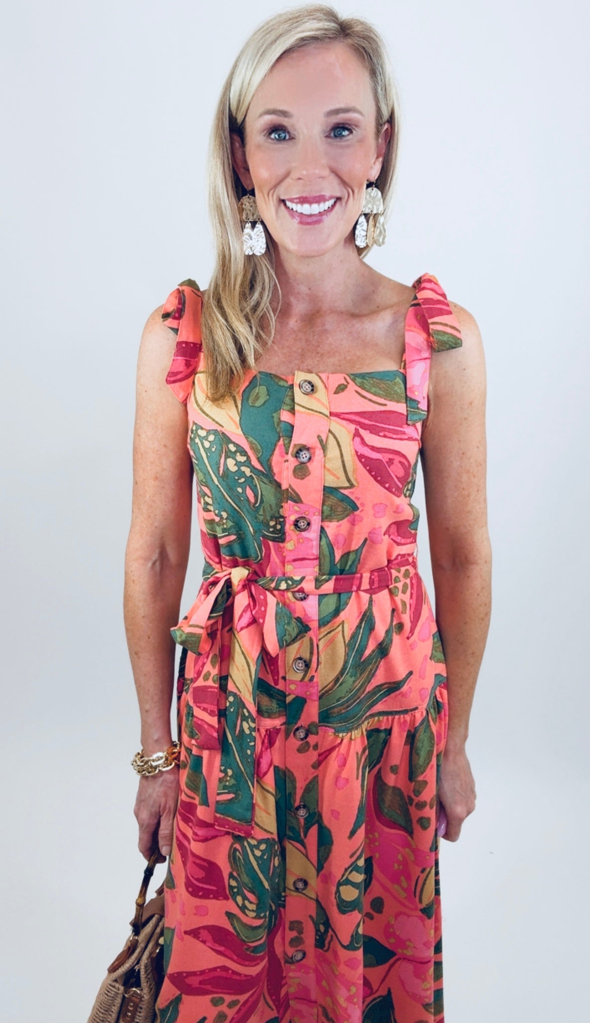 Pink Rio Midi Dress