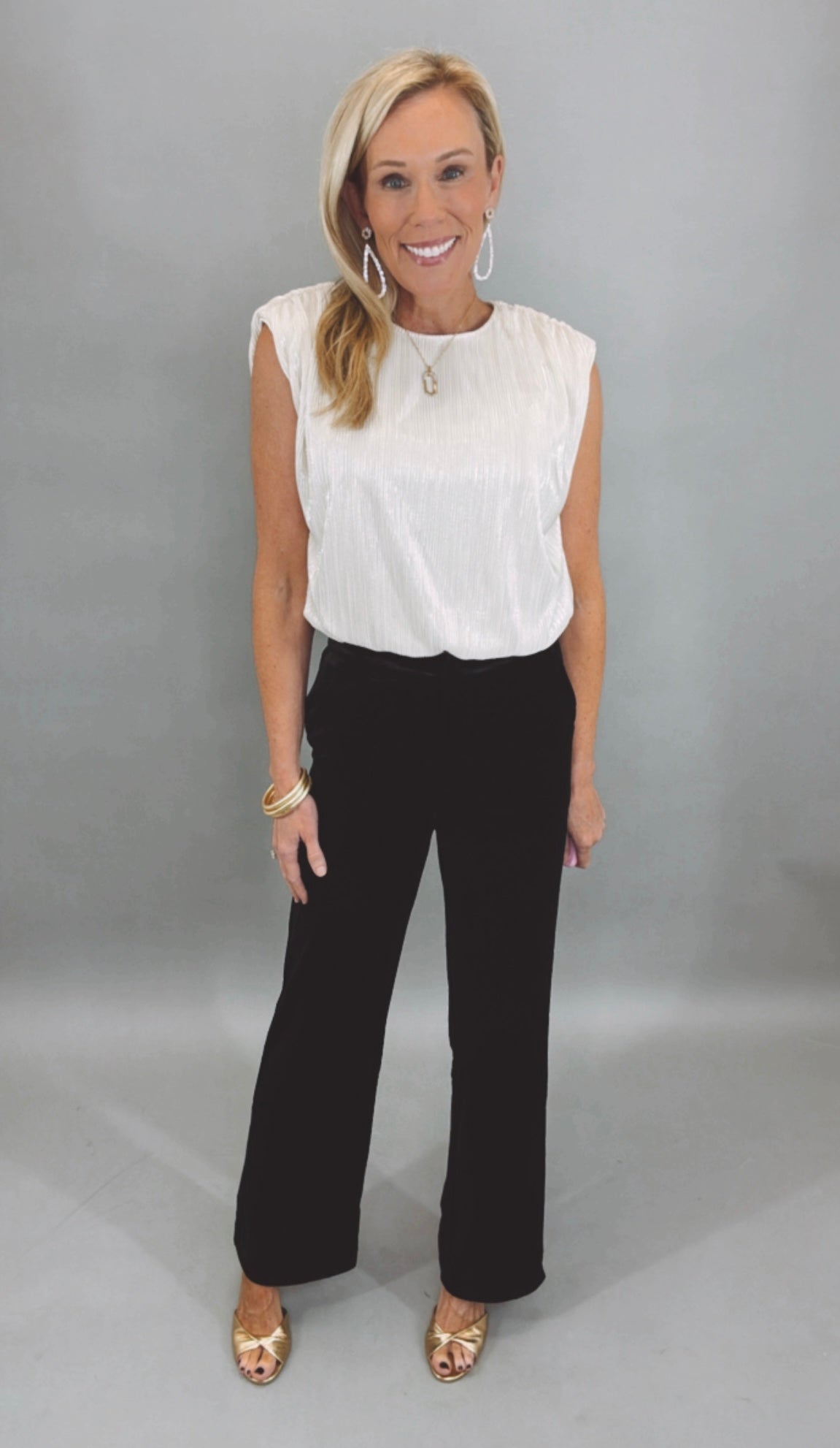 Lumière Pleated Top