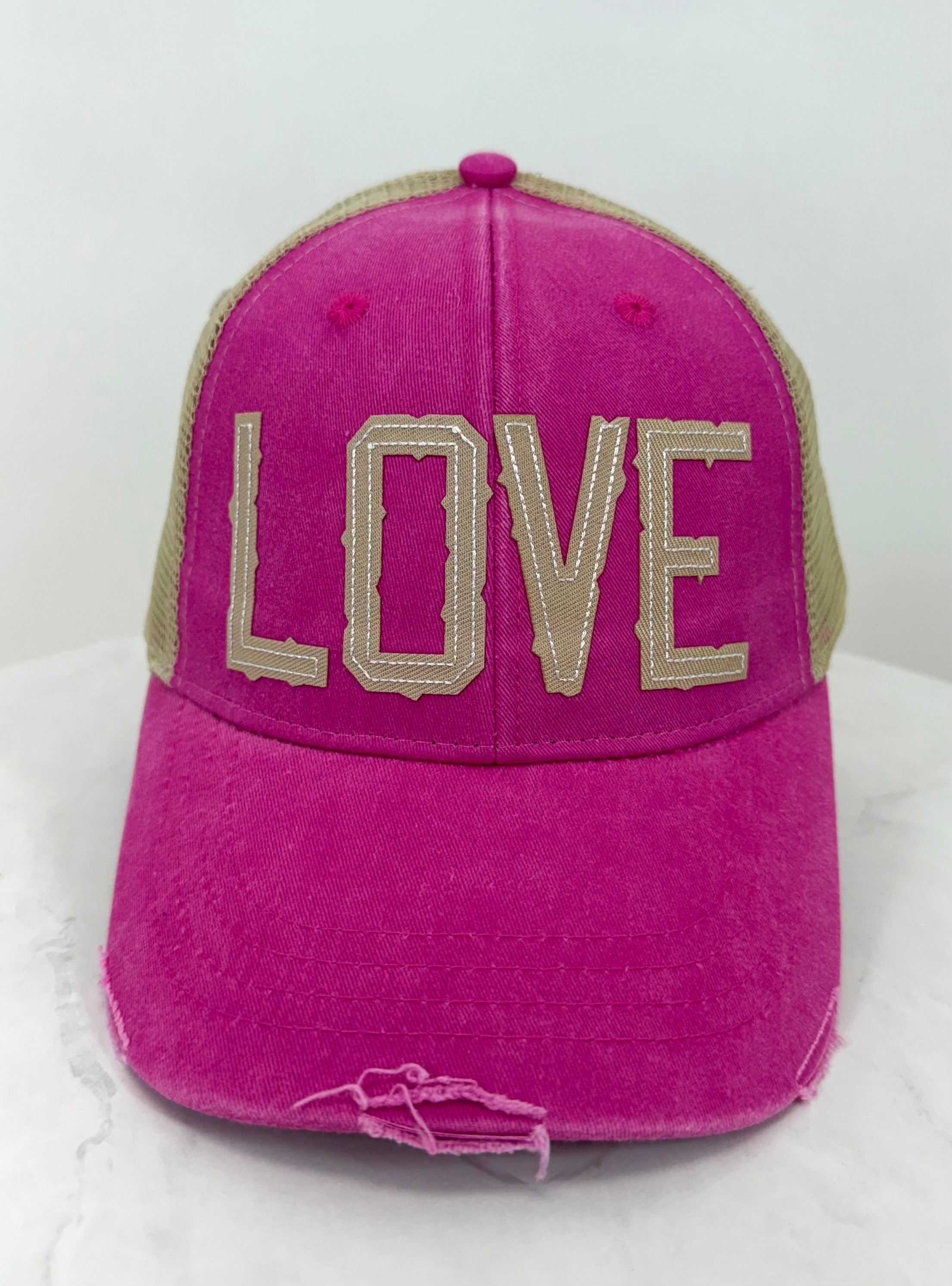 LOVE Pink Trucker Hat