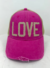 LOVE Pink Trucker Hat