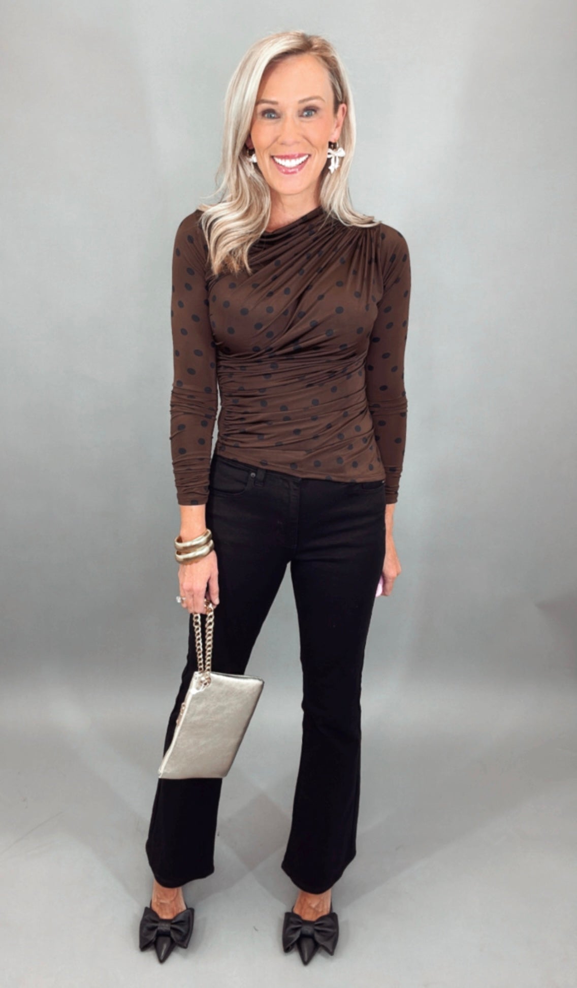 Dotted Delight Top (brown)