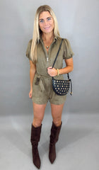 Suede Pursuit Romper