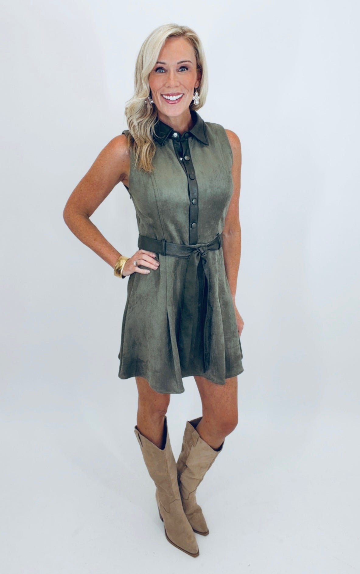 Sure Thing Dress (olive)