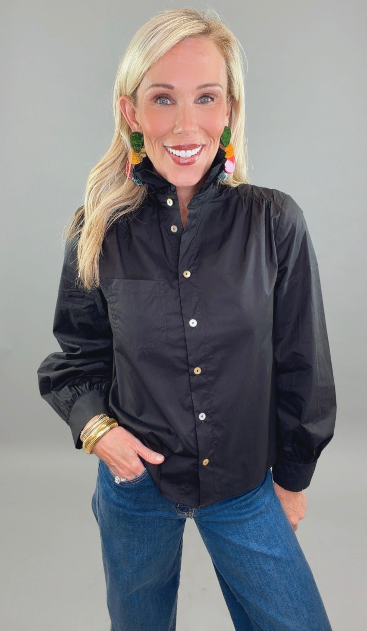 Collar Couture Top (black)