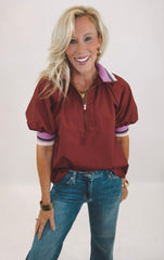 All Star Attitude Top (burgundy)