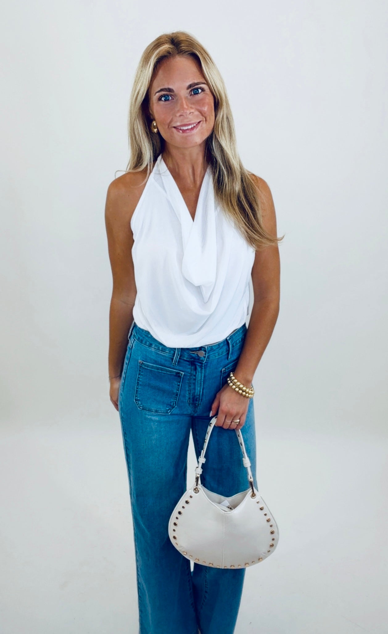 All Eyes on You Top (white)