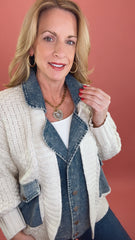 Denim Remix Cardigan