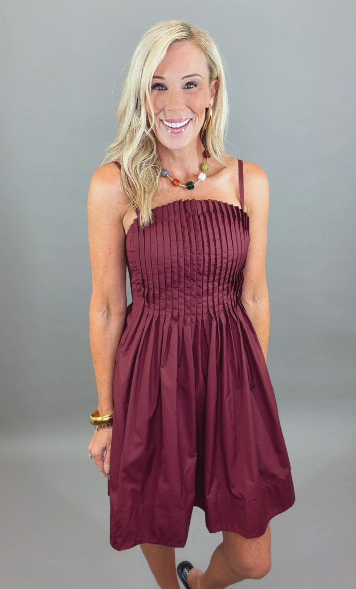Larkin Dress (merlot)