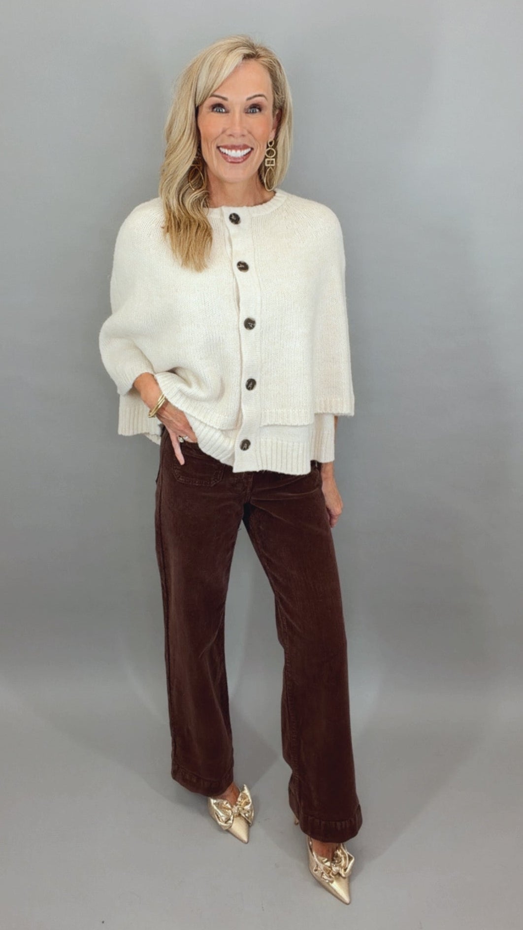 Patch Pocket Cord Jean