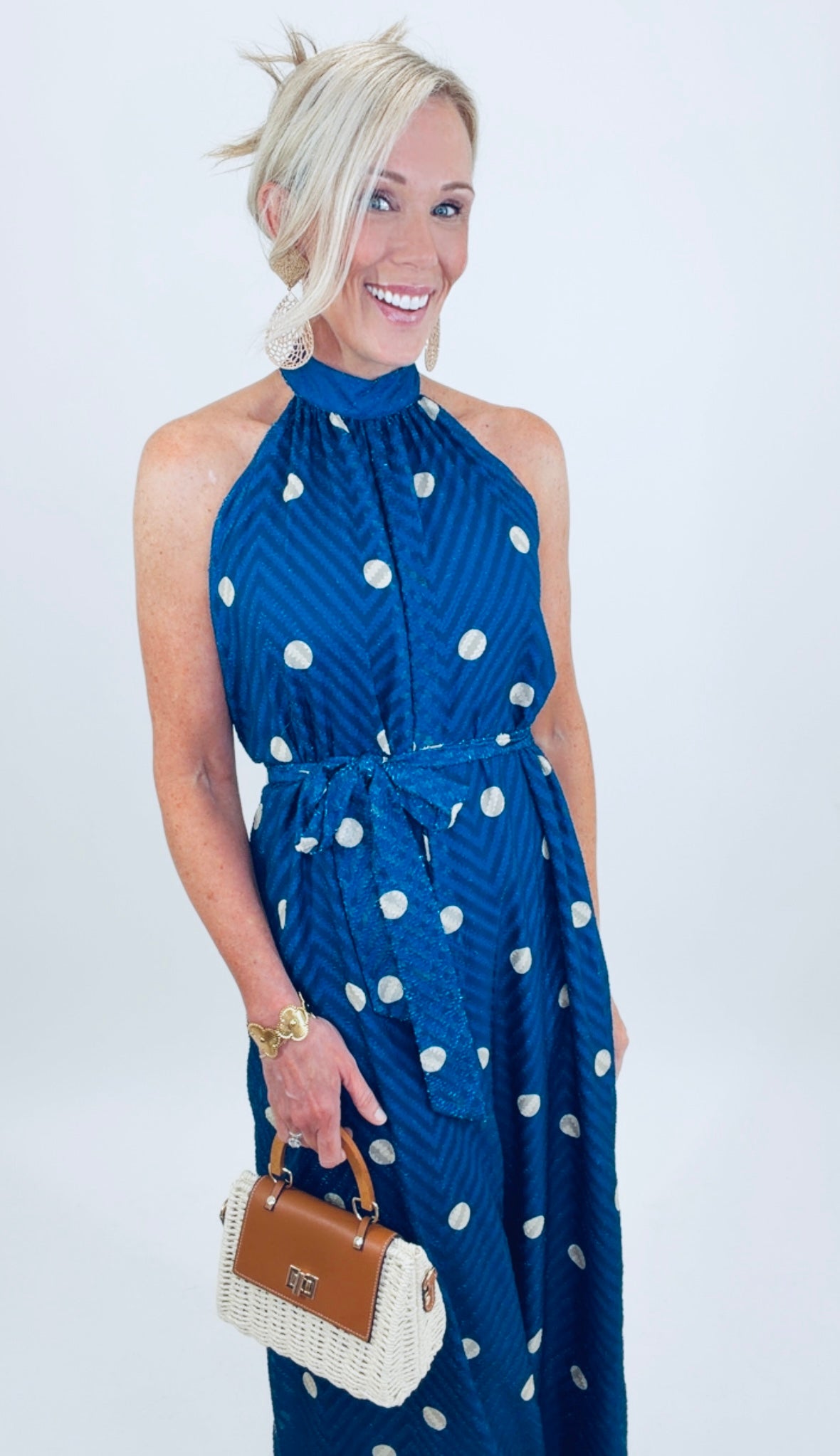 Champagne Dot Jumpsuit