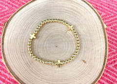 Gold Cross Bracelet (WR)