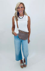 Diagonal Woven Bum Bag