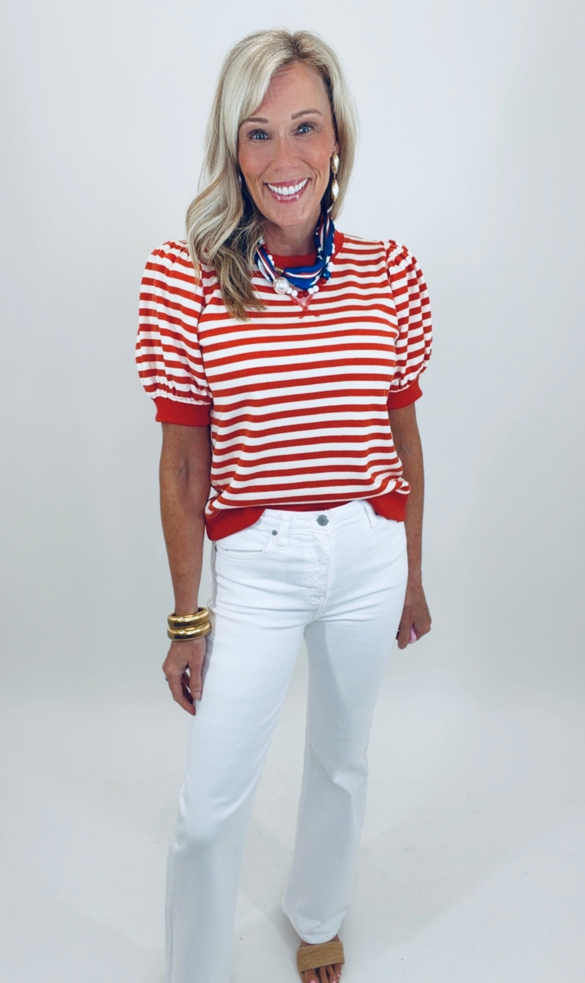 Stripe Society Top (red)