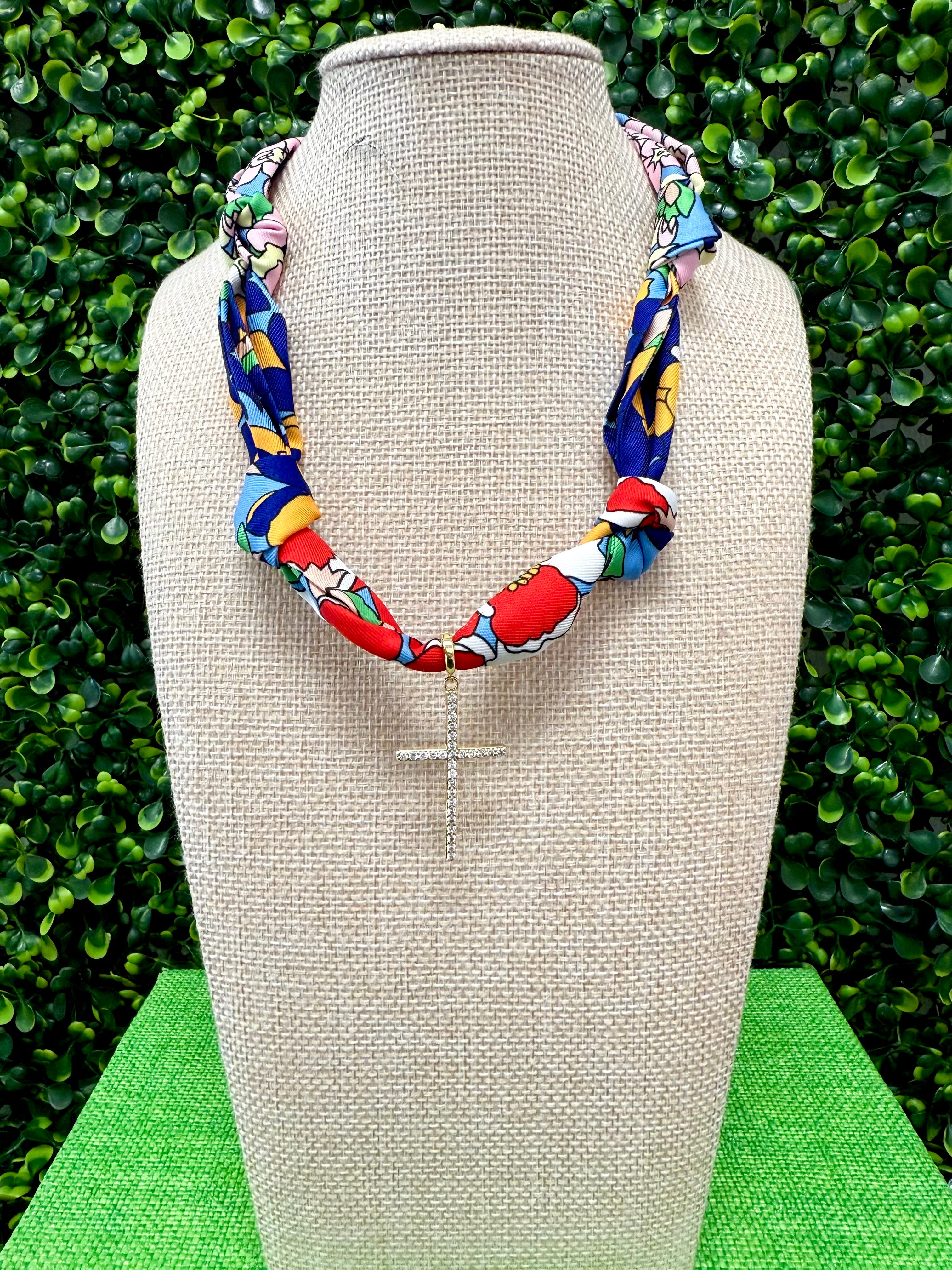 Blessed Blooms Scarf Necklace