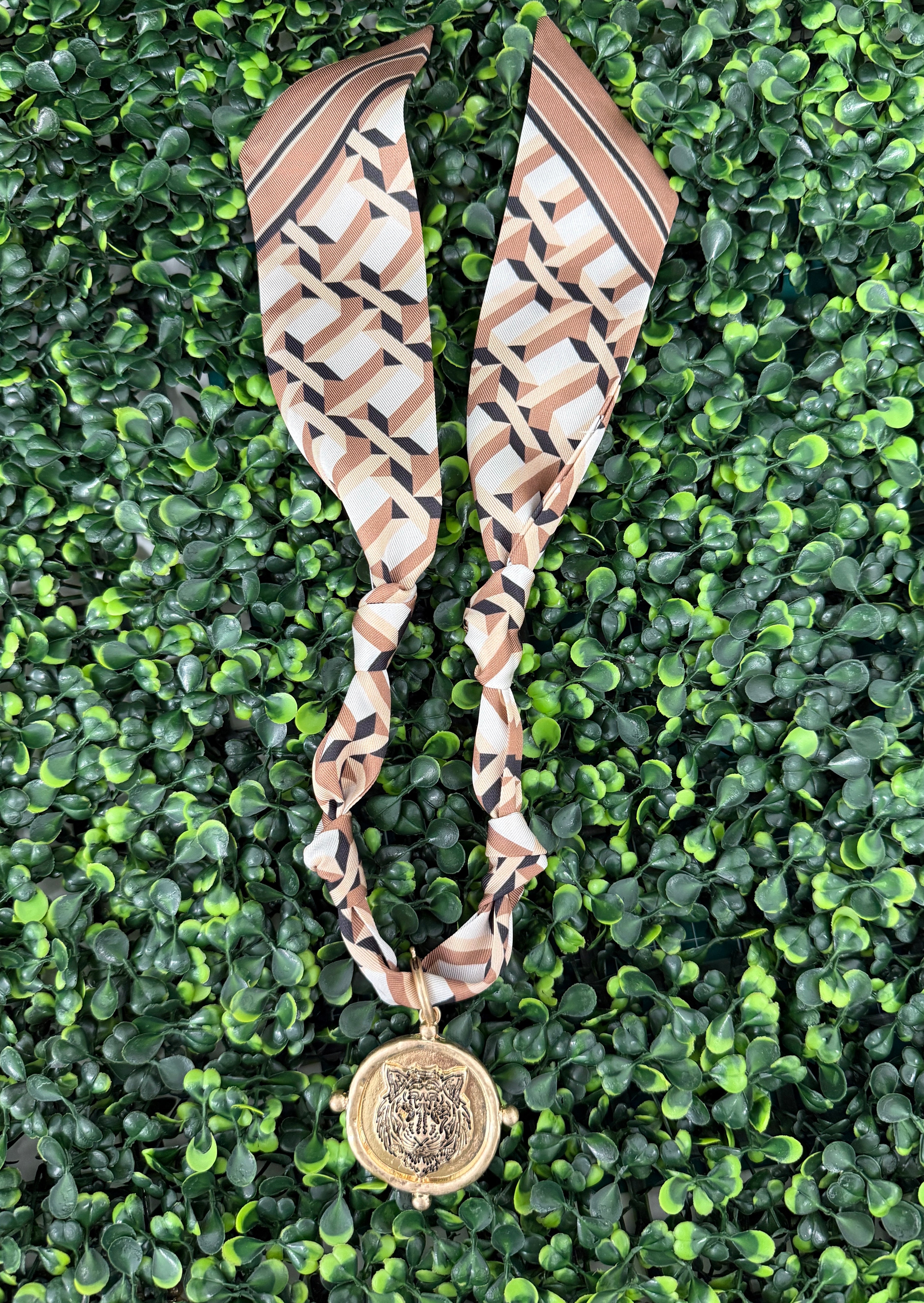 Tiger Time Scarf Necklace