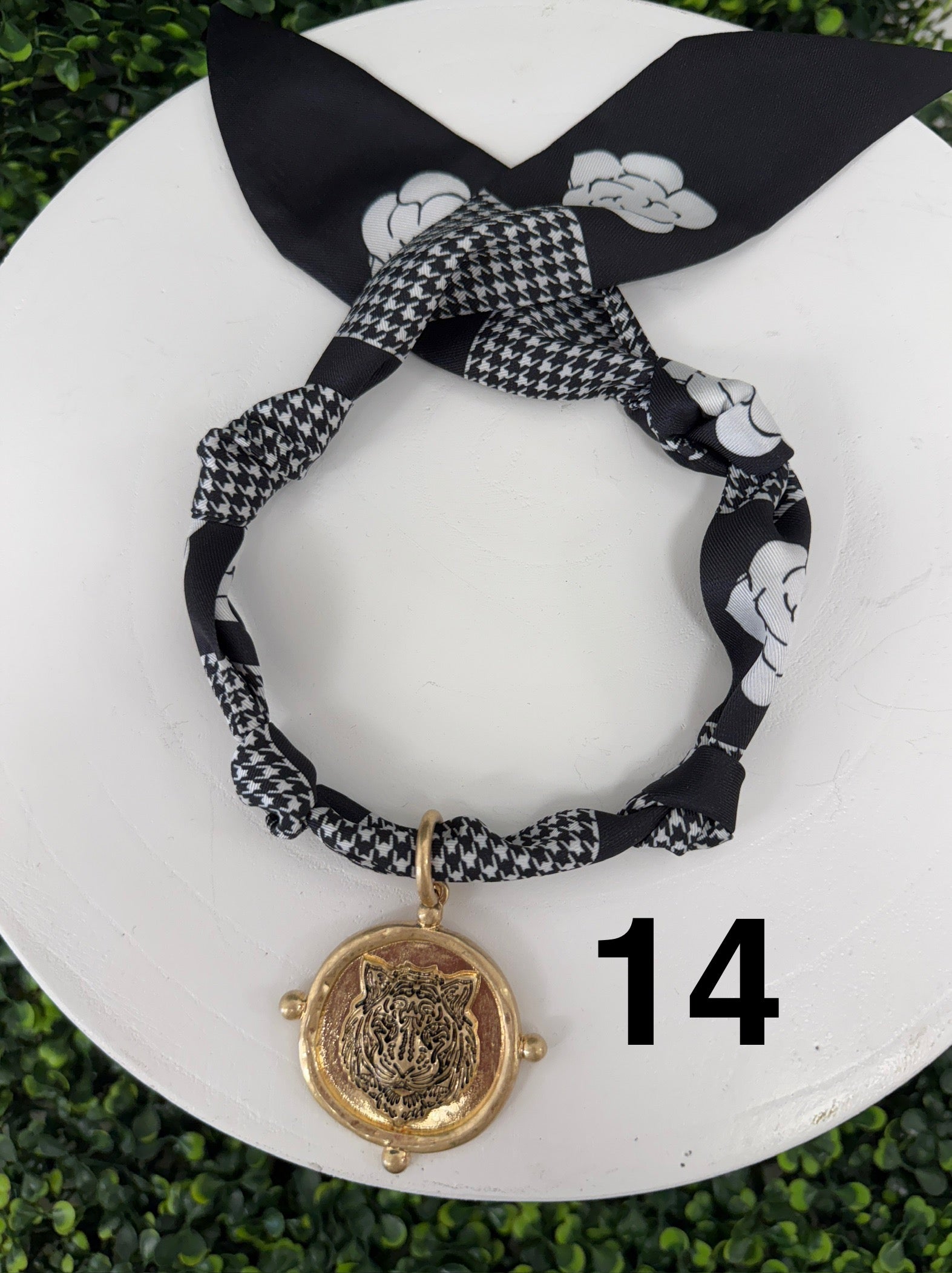 Tiger Time Scarf Necklace