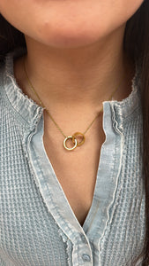 Double Love Circle Necklace