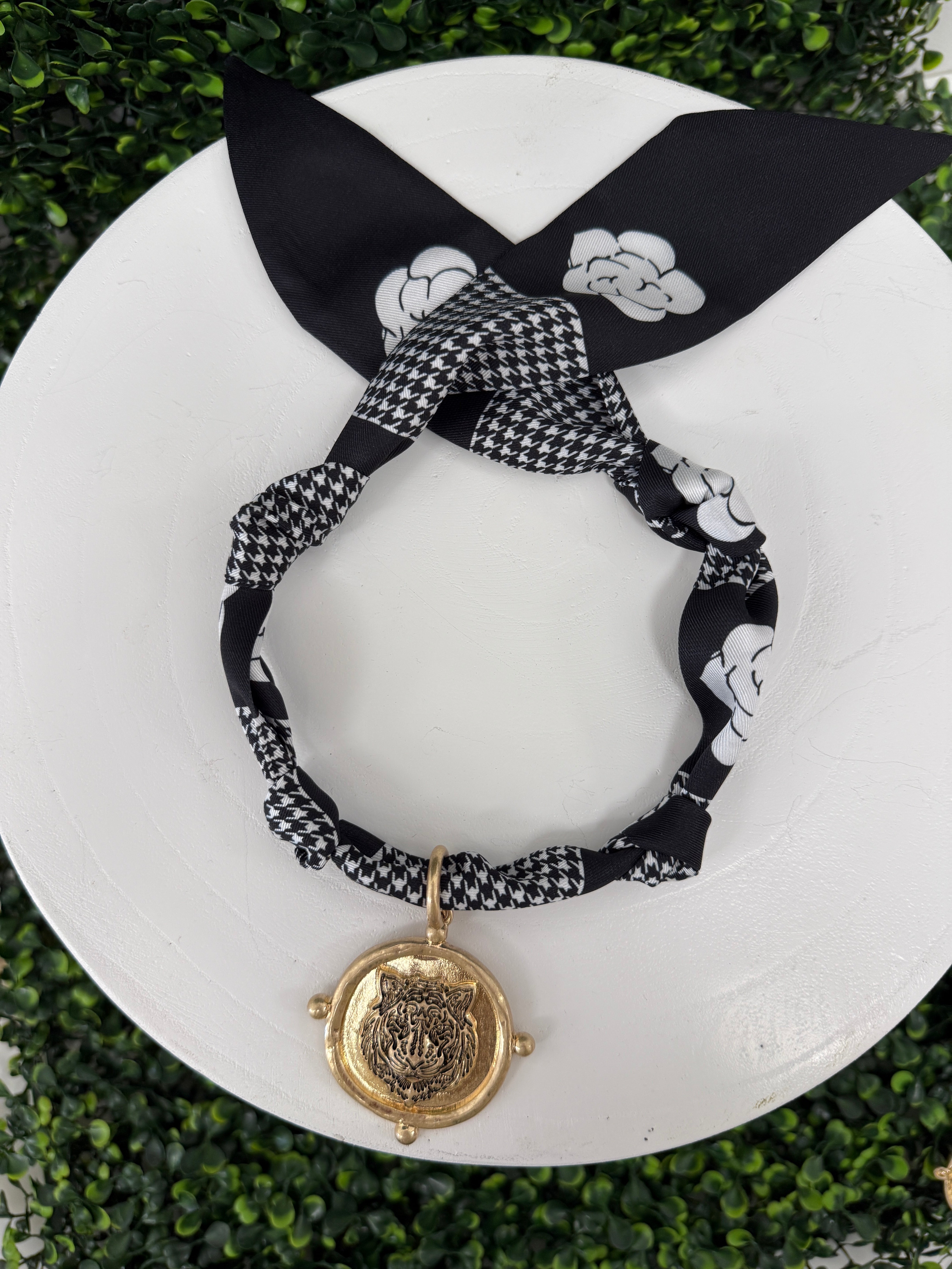 Tiger Time Scarf Necklace