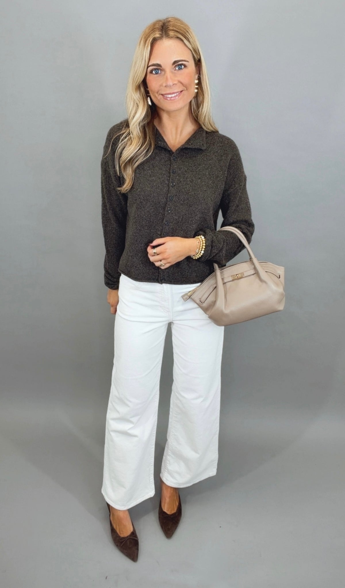 Off Duty Darling Cardigan (brown)