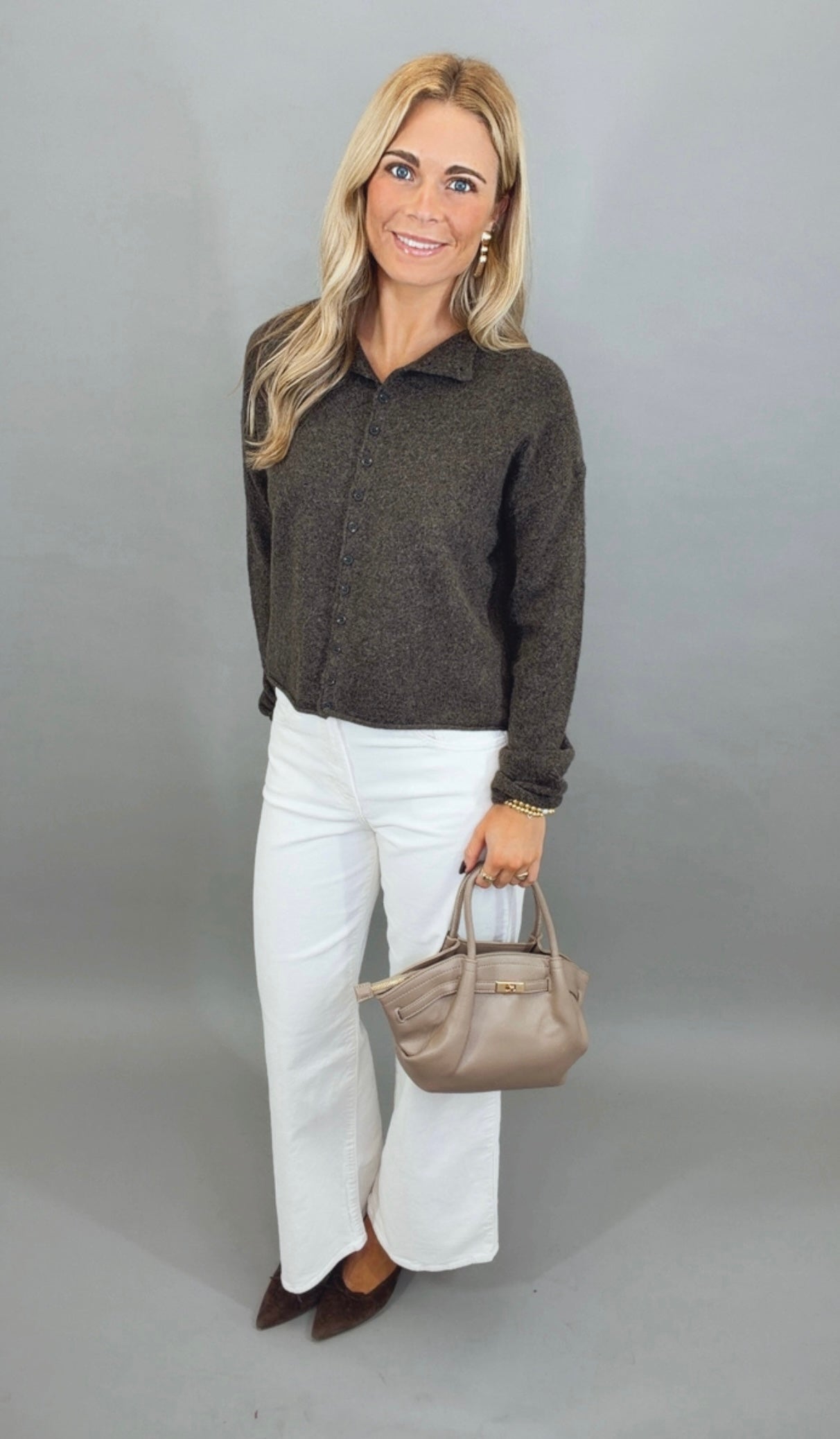Off Duty Darling Cardigan (brown)