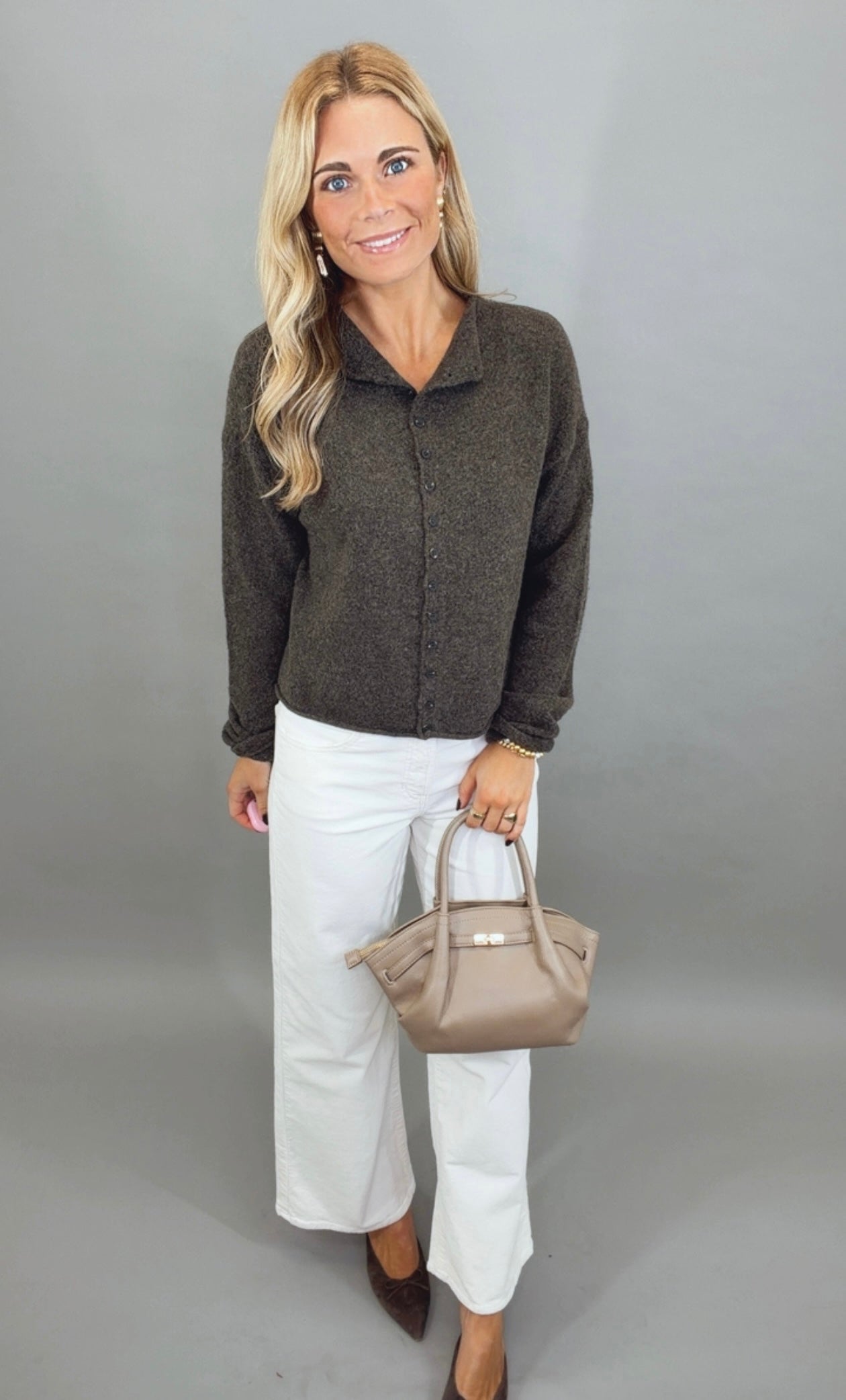 Off Duty Darling Cardigan (brown)