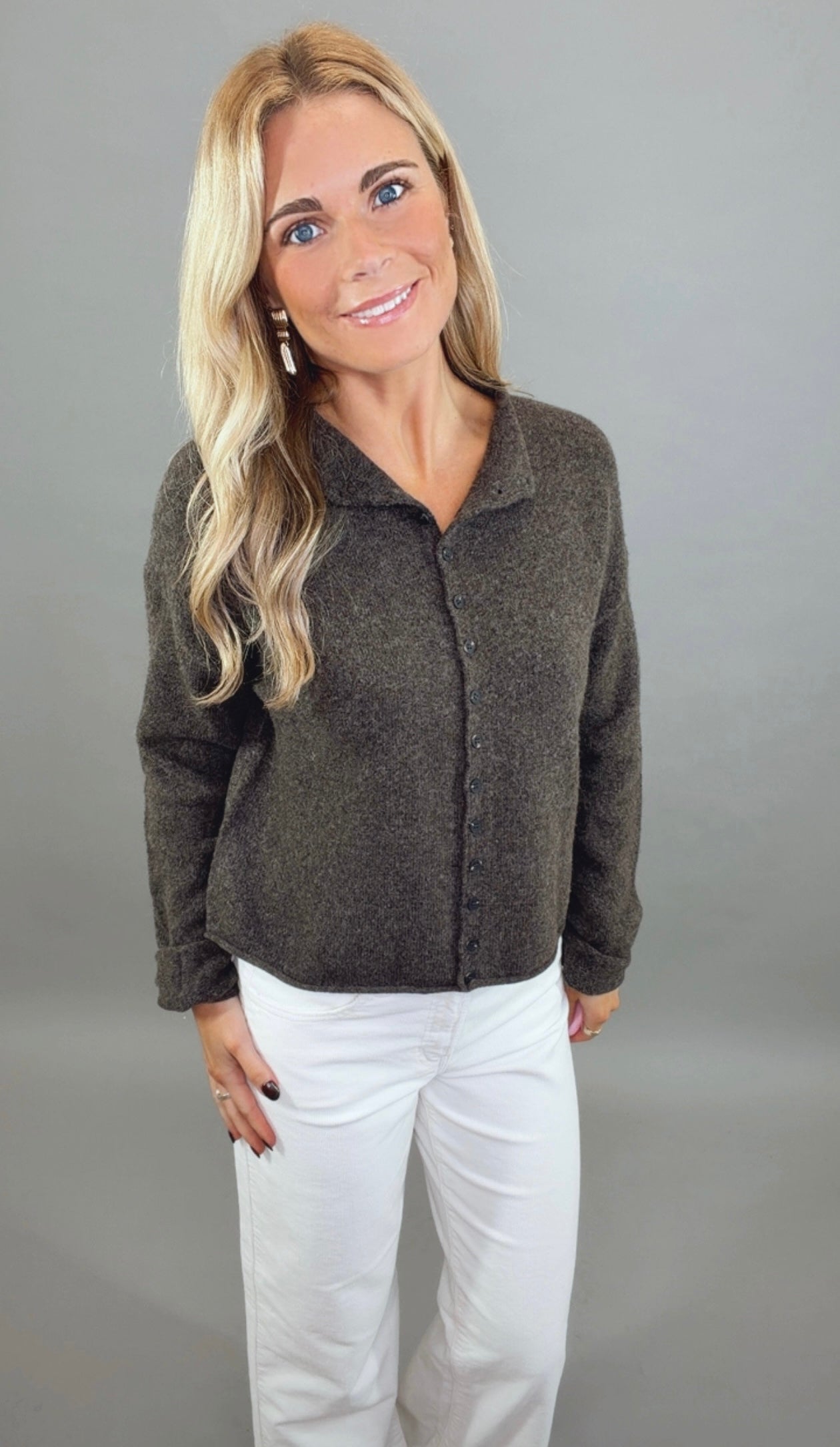 Off Duty Darling Cardigan (brown)