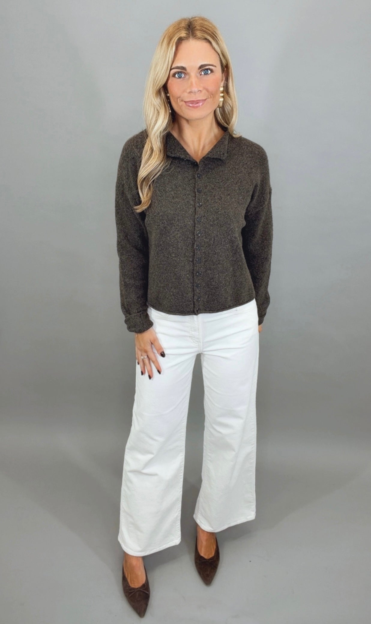 Off Duty Darling Cardigan (brown)