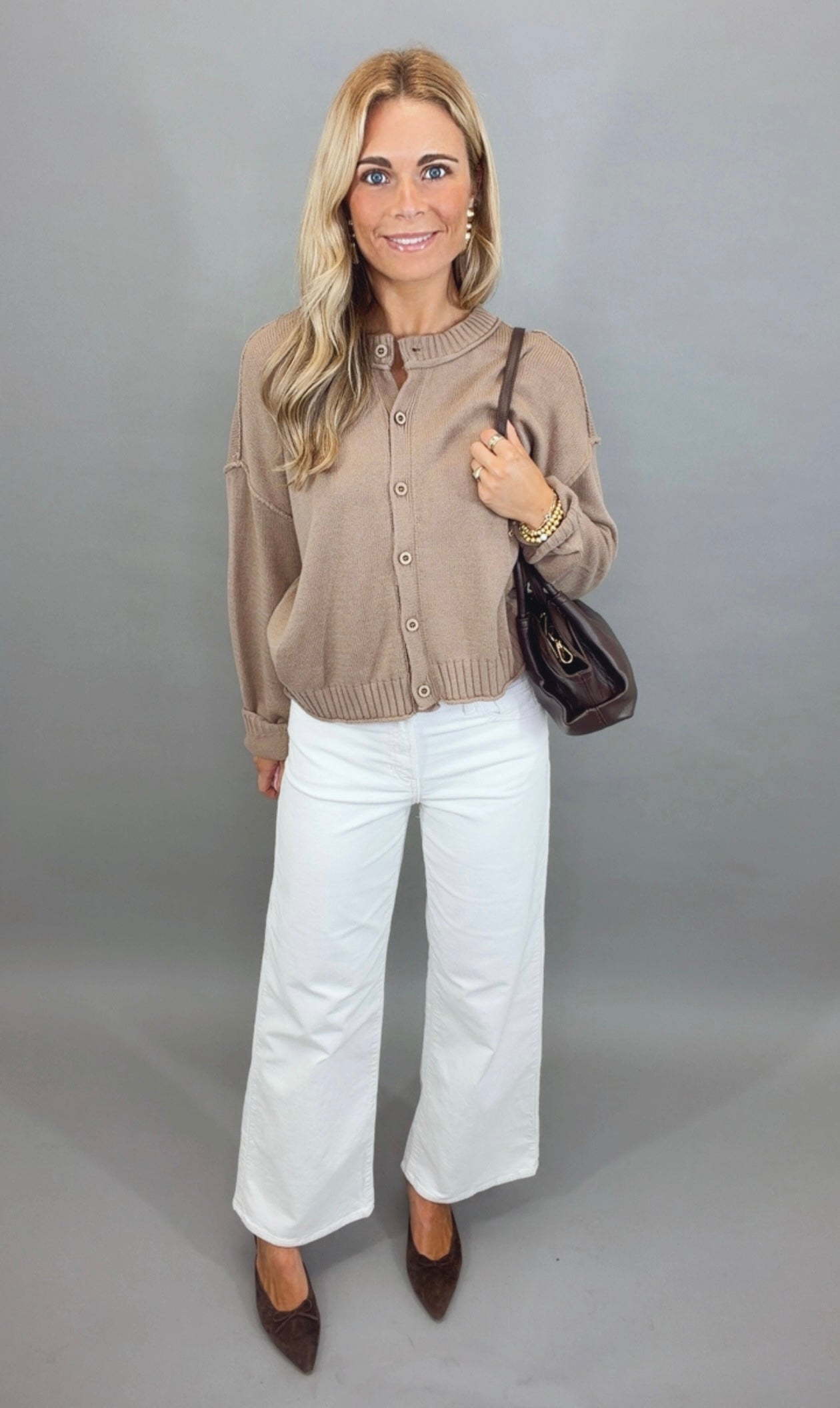 Classic Edit Cardigan (mocha)