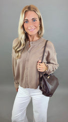 Classic Edit Cardigan (mocha)