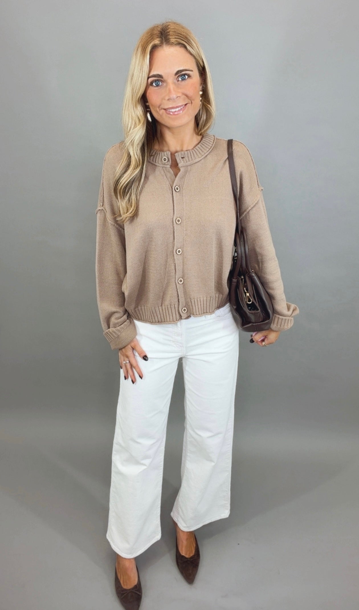 Classic Edit Cardigan (mocha)