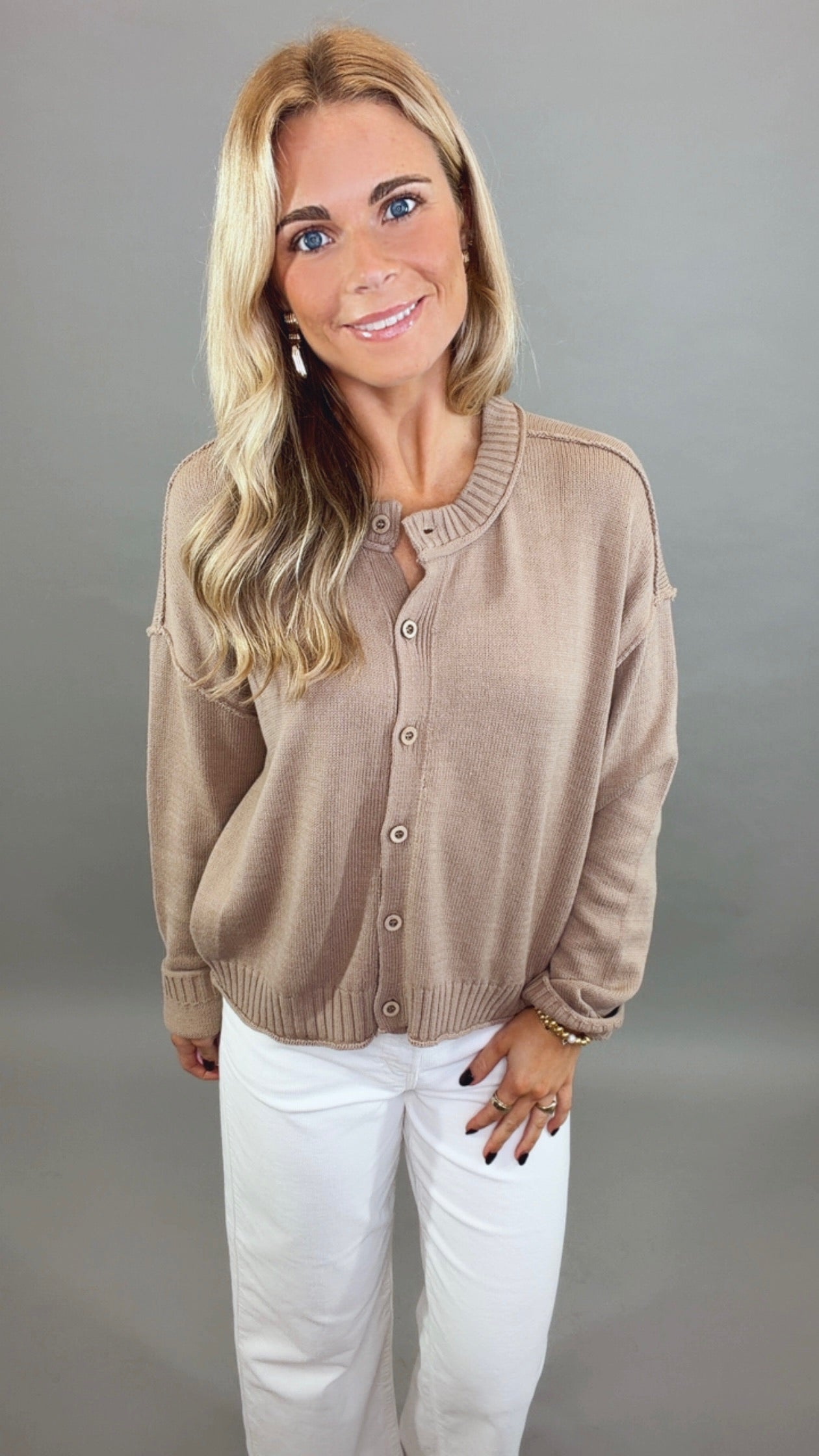 Classic Edit Cardigan (mocha)