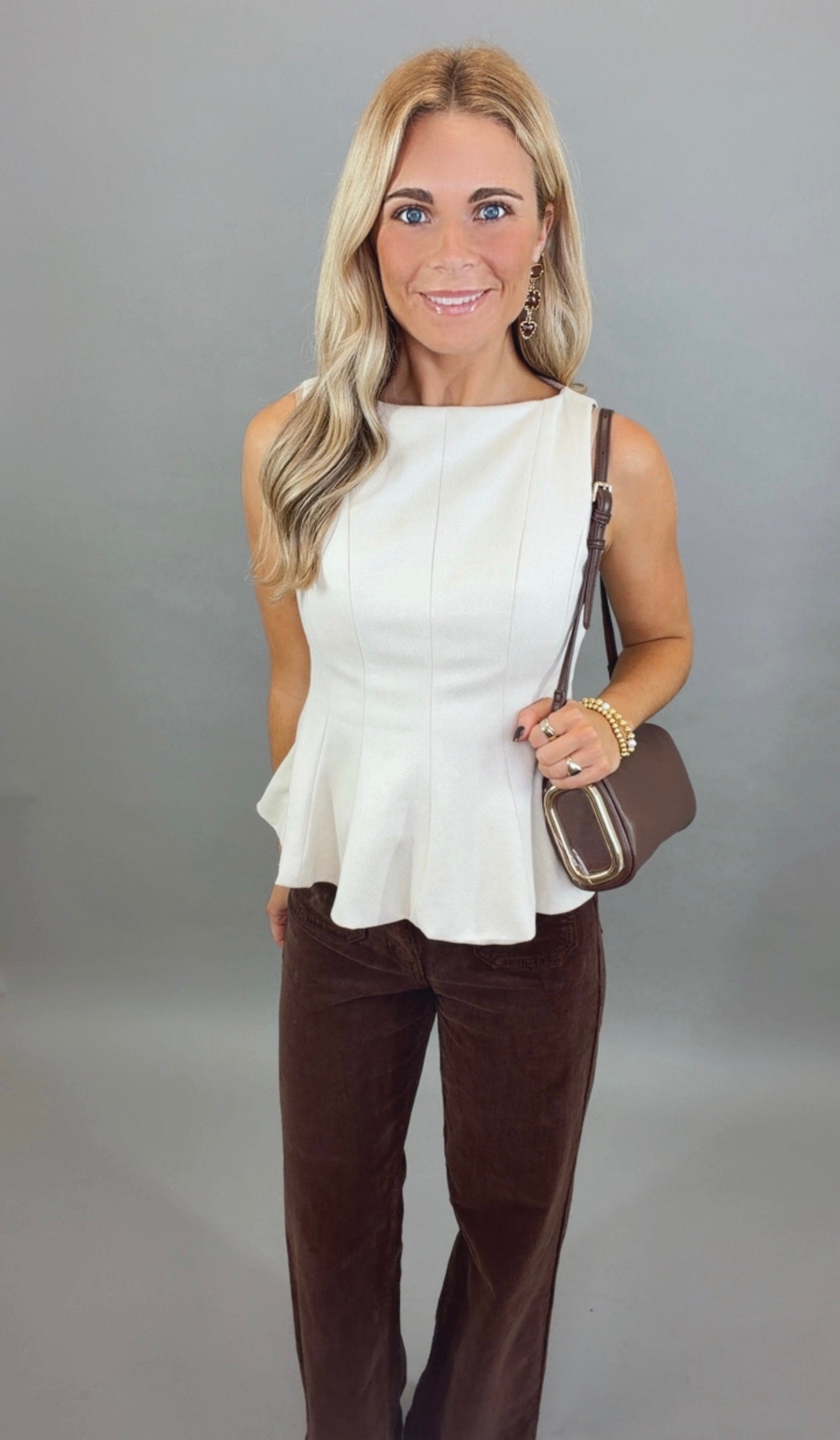Suede Couture Top (cream)