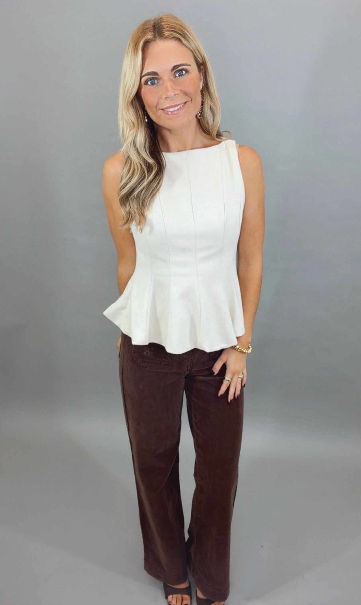 Suede Couture Top (cream)
