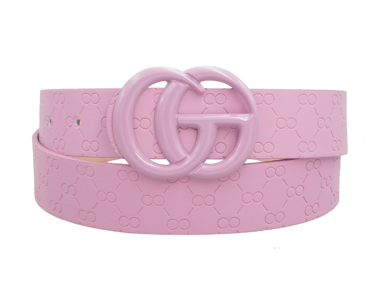 GG Embossed Print Belt (lilac)