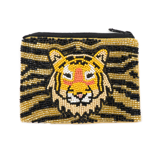 Tiger Bead Coin Pouch