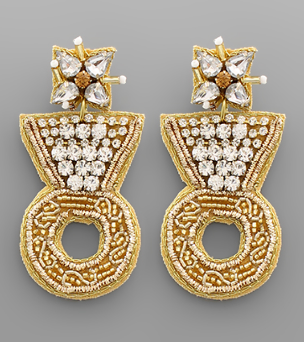 Diamond Ring Earring (gold)