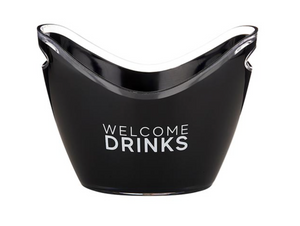 "Welcome Drinks" Ice Bucket