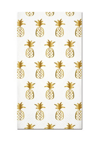 Pineapple Foil Guest Towels