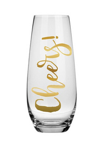 "Cheers!" Champagne Flute