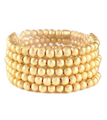 Textured Gold Bead Stack