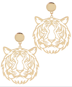 Tiger Gold Earring