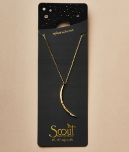 Gibbous Slice Necklace (gold)