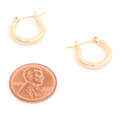 14k Thinner Gold Hoop