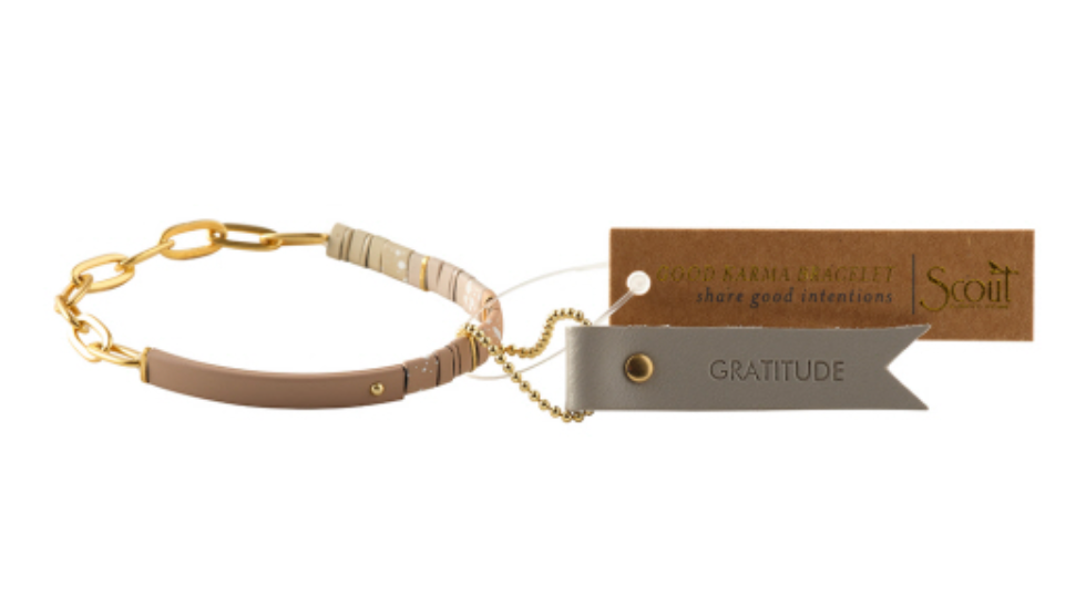 Gratitude Bracelet (fawn/gold)