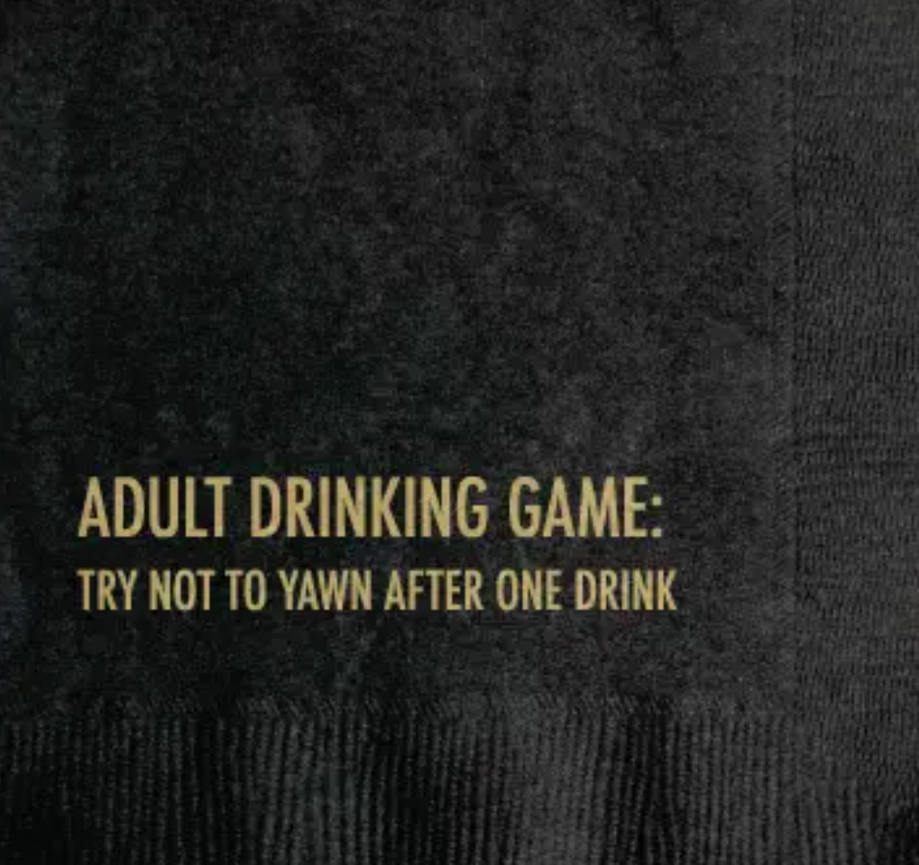 Yawn Game Cocktail Napkin