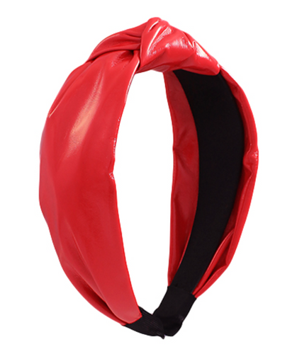 Patent Leather Headband (red)