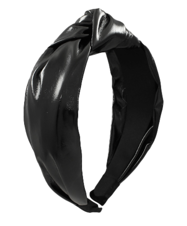 Patent Leather Headband (black)
